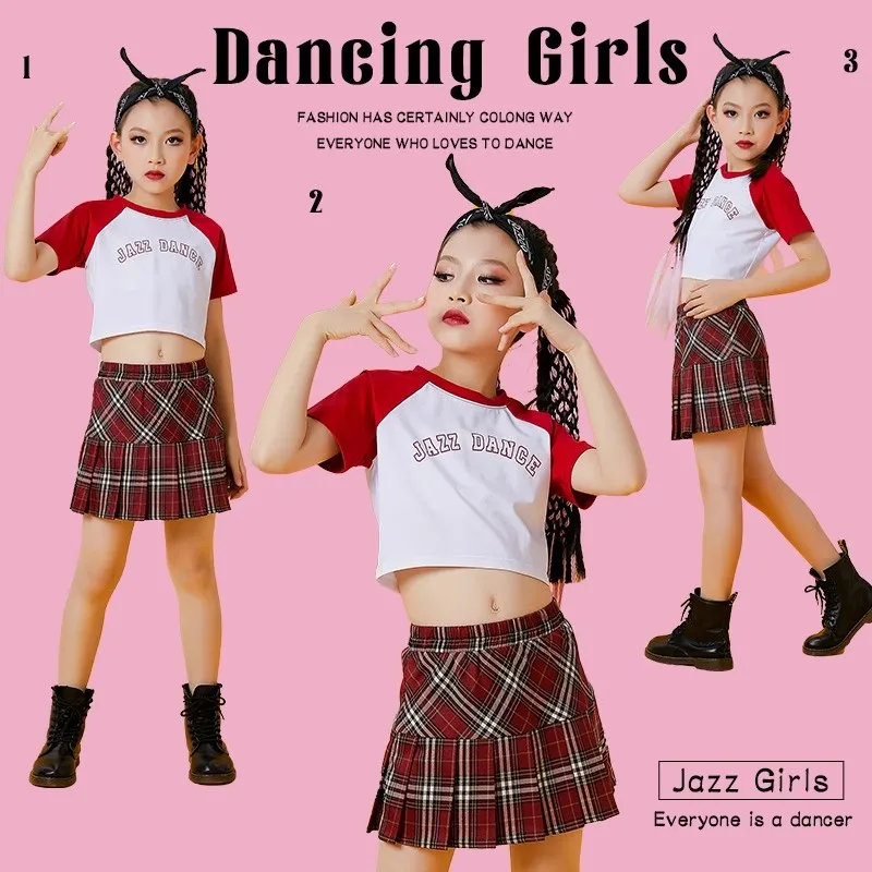 Одежда Kpop для девочек, одежда для чирлидинга, футболка, юбка JK, джаз, хип-хоп танцевальный костюм для выступлений, детская одежда для концерта и сцены DL10317
Одежда Kpop для девочек, одежда для чирлидинга, футболка, юбка JK, джаз, хип-хоп танцевальный костюм для выступлений, детская одежда для концерта и сцены DL10317