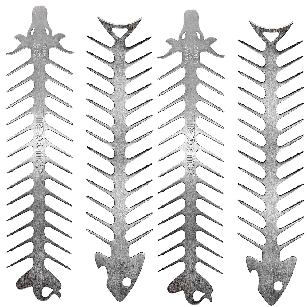 Stainless Steel BBQ Fishbone Grill Reusable BBQ Skewers Barbecue Accessories
Stainless Steel BBQ Fishbone Grill Reusable BBQ Skewers Barbecue Accessories