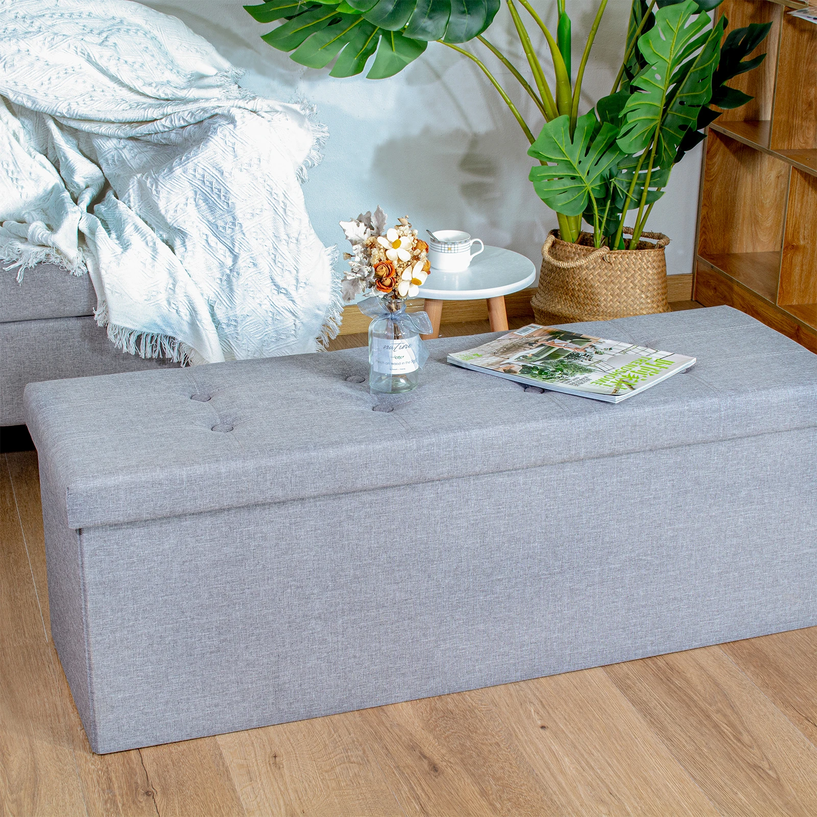43 Inches/110cm Folding Storage Ottoman Bench for Bedroom,Living room Holds up to 660 lb
43 Inches/110cm Folding Storage Ottoman Bench for Bedroom,Living room Holds up to 660 lb