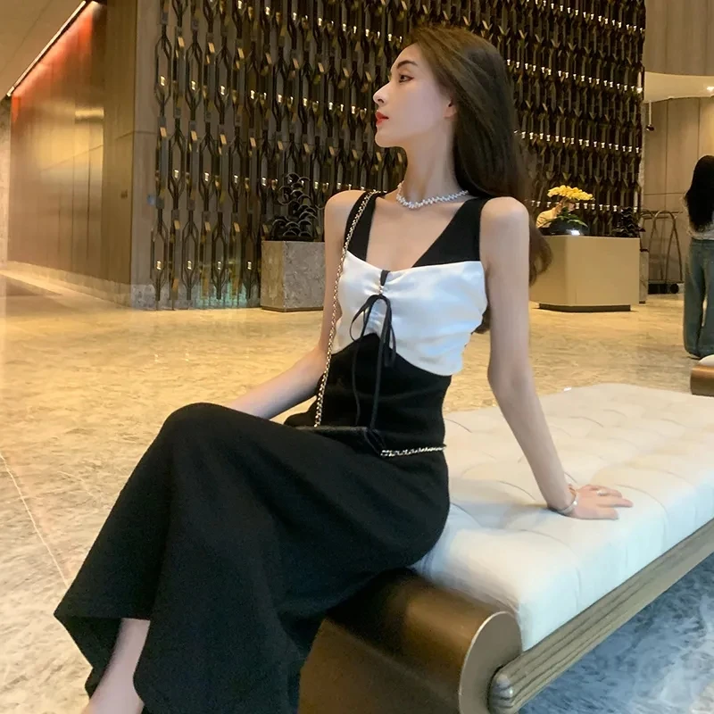 2023 Summer Women Suspender Dress Slim Split Sexy Casual Elegant Sleeveless Long Beach Dresses Patchwork Club Prom Clothing
2023 Summer Women Suspender Dress Slim Split Sexy Casual Elegant Sleeveless Long Beach Dresses Patchwork Club Prom Clothing