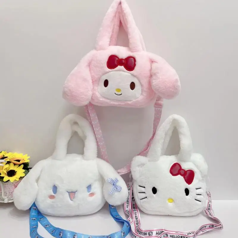 Kawaii Hellokitty Shoulder Bag Sanrio Mymelody Cinnamoroll Student Cartoon Plush Handbag Cute Girl Doll Bag Children's Gift
Kawaii Hellokitty Shoulder Bag Sanrio Mymelody Cinnamoroll Student Cartoon Plush Handbag Cute Girl Doll Bag Children's Gift