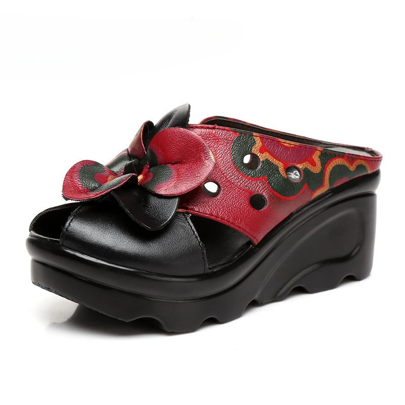 7cm Genuine Leather Peep Toe Slip on Fashion Flats Appliques Shoes Mocasins Ethnic Print Summer Slippers Women Natural
7cm Genuine Leather Peep Toe Slip on Fashion Flats Appliques Shoes Mocasins Ethnic Print Summer Slippers Women Natural