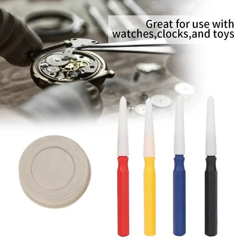 Watch Oiler Set 1 Oil Dish + 4 Dispensing Oil Pen Kit Plastic Watch Oiler Tool Watchmaker Watch Repair Maintenance Tool
Watch Oiler Set 1 Oil Dish + 4 Dispensing Oil Pen Kit Plastic Watch Oiler Tool Watchmaker Watch Repair Maintenance Tool