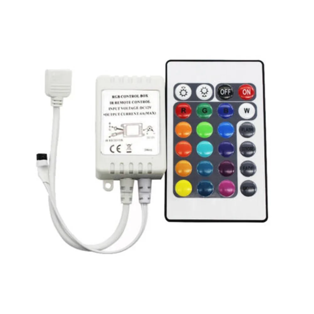 LED Strip Light RGB Control Box Plastic 1 Set 24 Keys IR Remote Controller Energy Efficient For 12V 3528 5050 Brand New
LED Strip Light RGB Control Box Plastic 1 Set 24 Keys IR Remote Controller Energy Efficient For 12V 3528 5050 Brand New