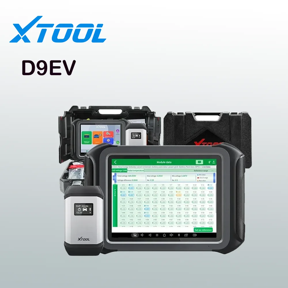 2023 XTOOL D9EV Diagnostic Tool For Energy Vehicle OBD2 Scanner For BYD For Tesla Battery Pack Detection ECU Coding Free Update
2023 XTOOL D9EV Diagnostic Tool For Energy Vehicle OBD2 Scanner For BYD For Tesla Battery Pack Detection ECU Coding Free Update