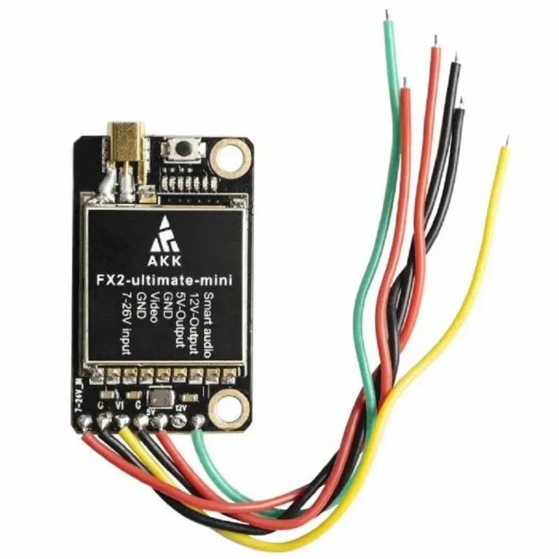 

AKK FX2 Ultimate Mini 5.8GHz 40CH 25mW/200mW/600mW/1200mW Switchable FPV Transmitter for RC FPV Racing Drone RC Quadcopter