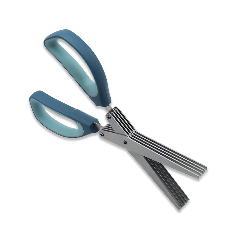 Dobeli 5-layer Scallion Scissors Stainless Steel + PP Handle Household Vegetable Salad Cutting Tool Kitchen Scissor for Home
Dobeli 5-layer Scallion Scissors Stainless Steel + PP Handle Household Vegetable Salad Cutting Tool Kitchen Scissor for Home