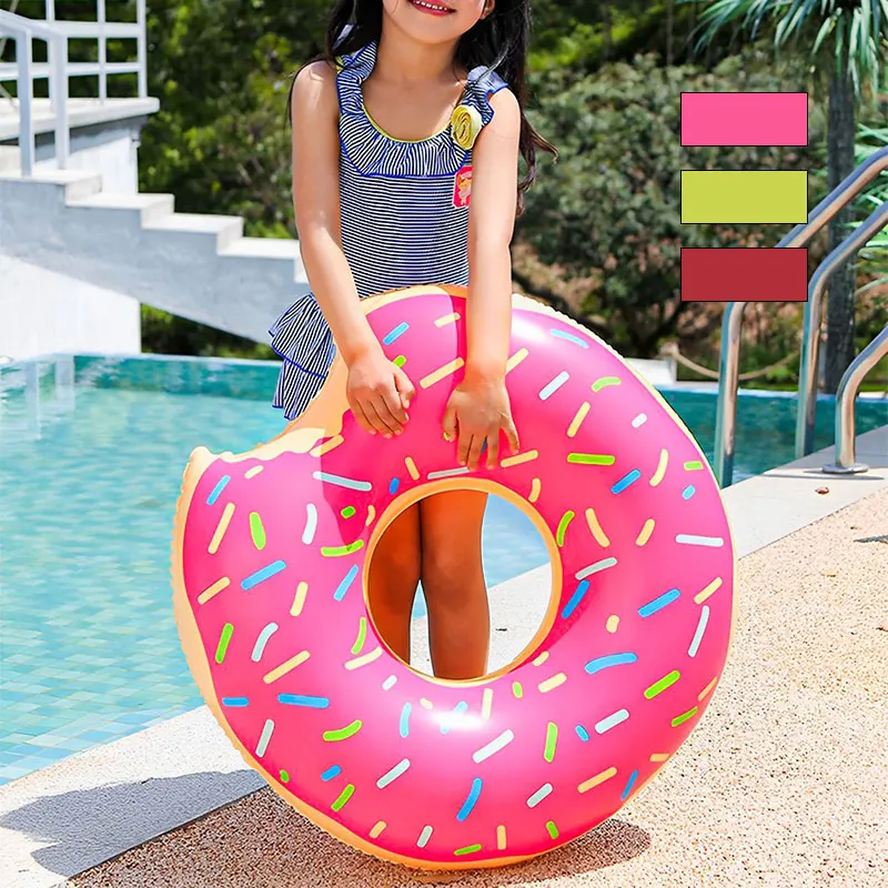 

Inflatable Donut Swimming Ring Giant Pool Float Toy Swimming Pool Float Bathing Pool Toy Party Decoration Bar Coasters