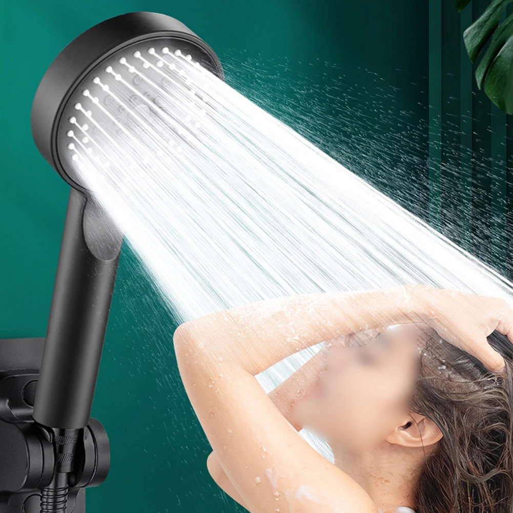 Modern Bathroom Accessories 5 Mode Adjustable High Pressure ABS Plastic Shower Head Spray Handheld Water Saving Black Plumbing
Modern Bathroom Accessories 5 Mode Adjustable High Pressure ABS Plastic Shower Head Spray Handheld Water Saving Black Plumbing