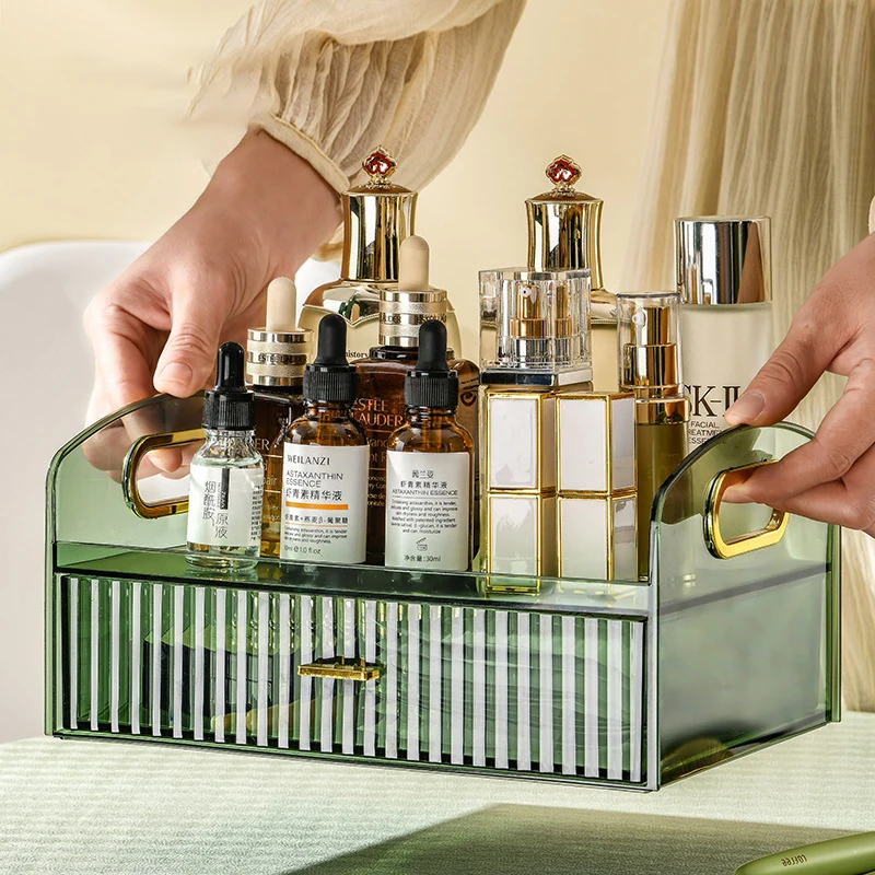 Контейнер для хранения косметики, бытовые средства для ухода за кожей, маска для лица, помада, Кисть для макияжа, Пыленепроницаемая полка с выдвижным ящиком 
Контейнер для хранения косметики, бытовые средства для ухода за кожей, маска для лица, помада, Кисть для макияжа, Пыленепроницаемая полка с выдвижным ящиком
