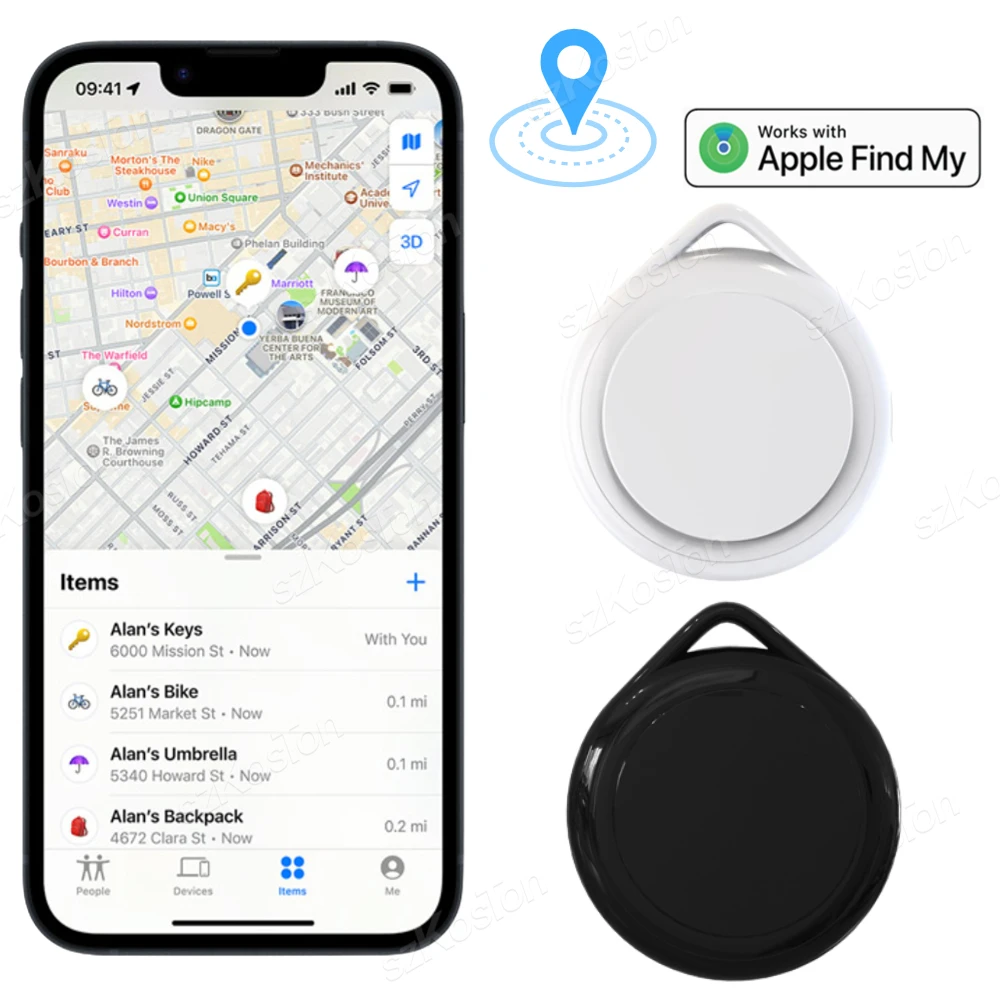 Bluetooth-compatible Smart Mini GPS Tracker Locator Anti-lost iTag for Children Key Wallet Pets Alarm Finder Works with Find My
Bluetooth-compatible Smart Mini GPS Tracker Locator Anti-lost iTag for Children Key Wallet Pets Alarm Finder Works with Find My