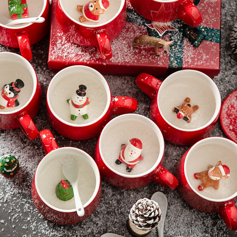 New Cute Cartoon Santa Claus Christmas Tree 3D Ceramic Water Cup Penguin Snowman Elk Home Coffee Milk Cup Couples Christmas Gift
New Cute Cartoon Santa Claus Christmas Tree 3D Ceramic Water Cup Penguin Snowman Elk Home Coffee Milk Cup Couples Christmas Gift