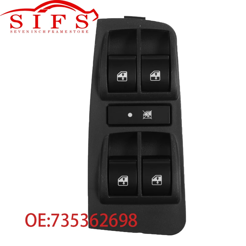 

New 735362698 Power Window Control Switch For Fiat Palio 2003 2004 for Siena 2003 735379271 735442332 Car Auto accessorie