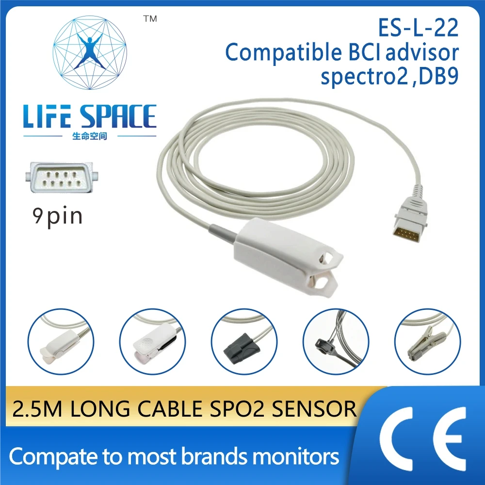

Пульсоксиметр медицинский совместимый с BCI,DB9, мультральный монитор, датчик spo2, зонд spo2, цифровой измеритель пульса