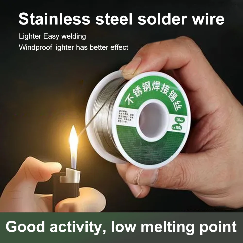 Stainless Steel Solder Wire Soldering Wire Roll High Quality Welding Tin Wire Solder For Electric Electronics Solder Parts
Stainless Steel Solder Wire Soldering Wire Roll High Quality Welding Tin Wire Solder For Electric Electronics Solder Parts