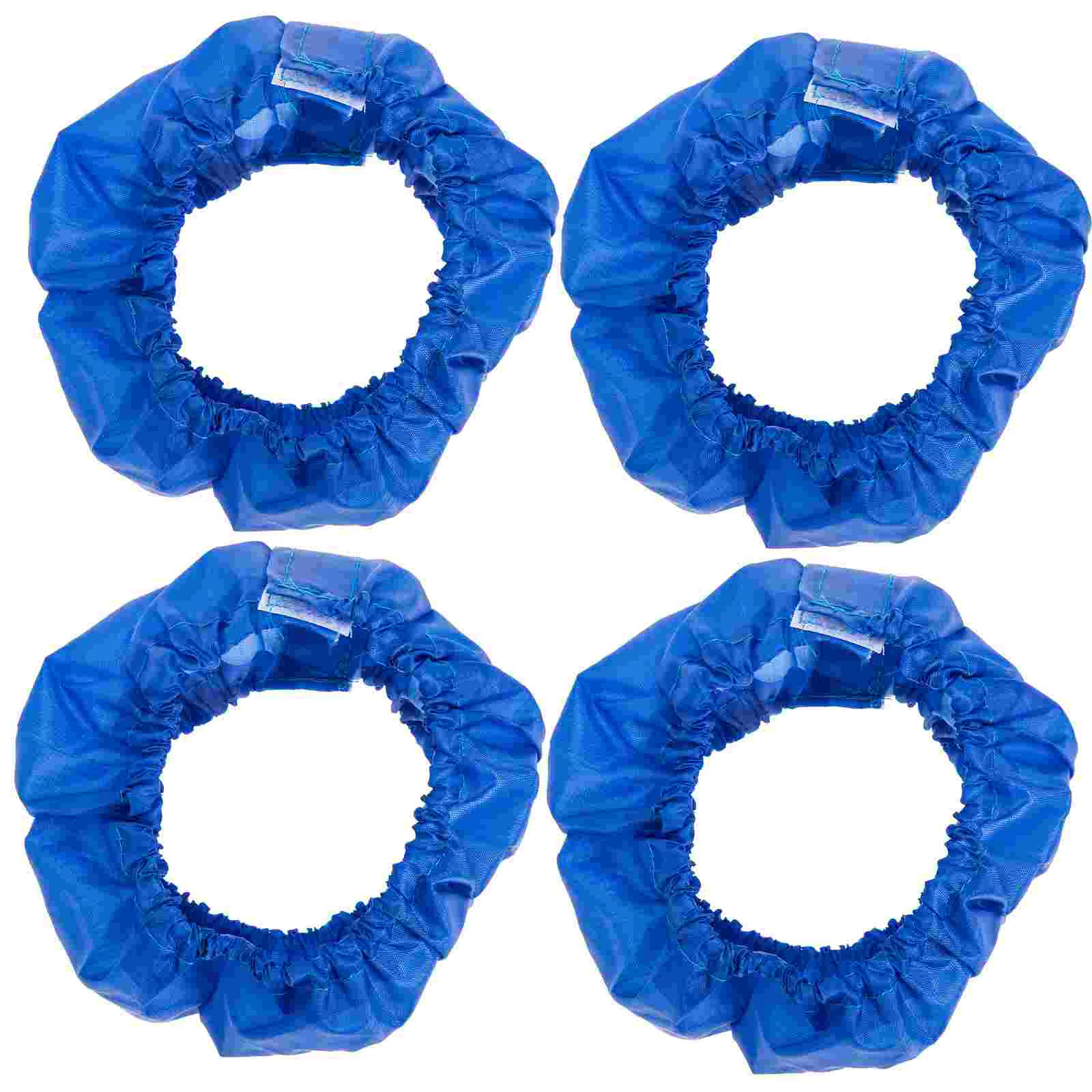 

4 Pcs Wheel Cover Stroller Anti-slip Air Conditioner Cart Protector Pushchair Polyester Wheelchair Dust Accessory