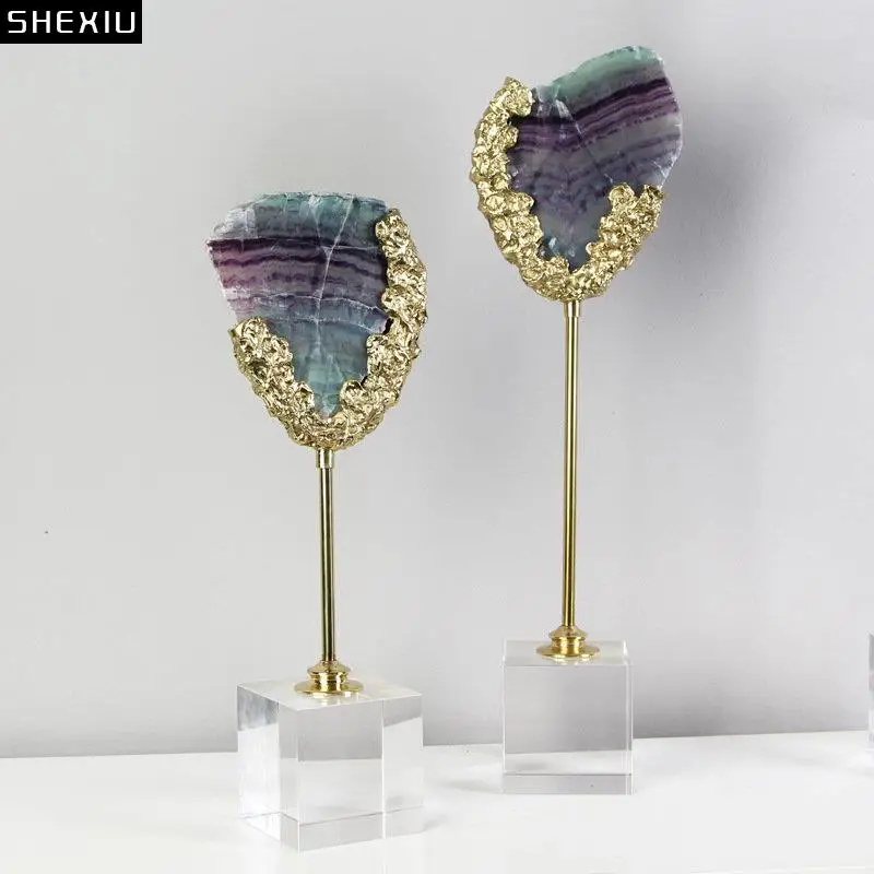 Agate Crafts Crystal Base Sculpture Desk Decoration Ornaments Modern Design Agate Artwork Statue Room Aesthetics Decor Adornment
Agate Crafts Crystal Base Sculpture Desk Decoration Ornaments Modern Design Agate Artwork Statue Room Aesthetics Decor Adornment