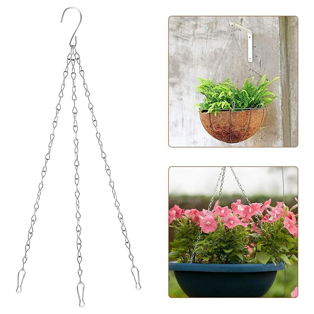 Silver Metal Chains for Garden Hanging Baskets Sturdy and Flexible Hooks for Your Birdhouses Flower Pots and Suet Baskets
Silver Metal Chains for Garden Hanging Baskets Sturdy and Flexible Hooks for Your Birdhouses Flower Pots and Suet Baskets