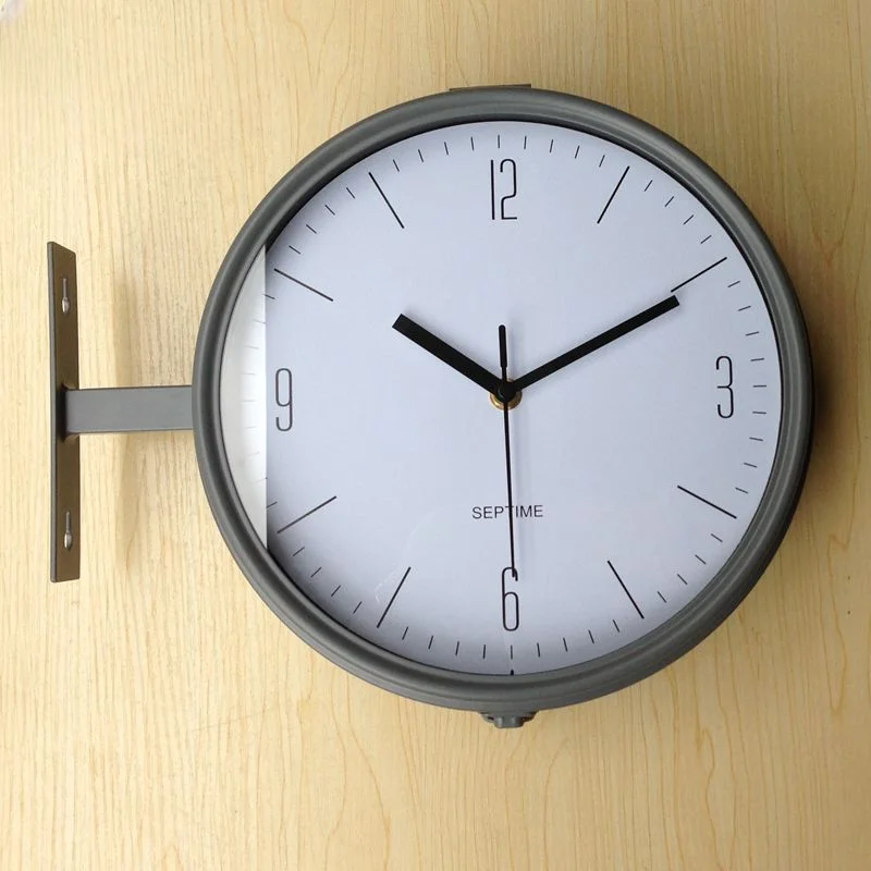 Metal Wall Clock Mechanism Double Faced Nordic Living Room Bedroom Silent Wall Watches Home Decor Reloj Pared Gift Ideas
Metal Wall Clock Mechanism Double Faced Nordic Living Room Bedroom Silent Wall Watches Home Decor Reloj Pared Gift Ideas