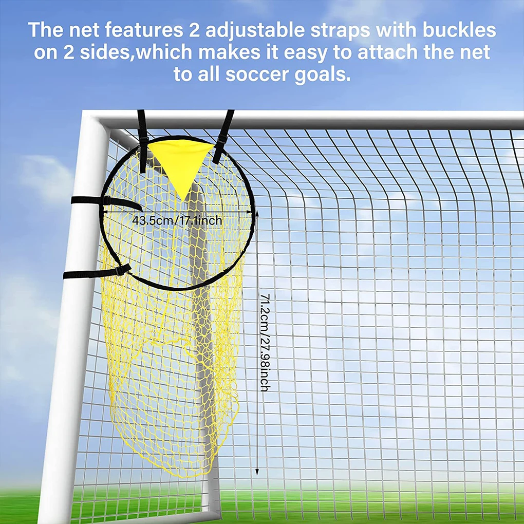 

Foldable Soccer Goals Bin With Adjustable Straps For Kicking Football Target Practice Nets Simple