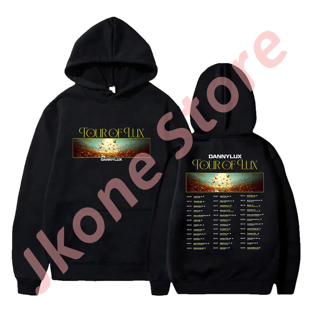 

Толстовки DannyLux 2024 с логотипом Tour of Lux Merch, пуловеры для женщин и мужчин, модная повседневная Уличная одежда, свитшоты