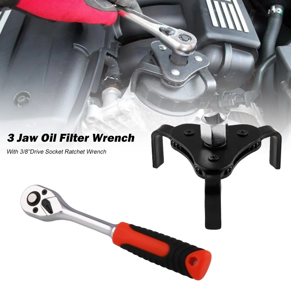 Car Filter Wrench Three-jaw Oil Grid Wrench Oil Grid Disassembly and Assembly Tools
Car Filter Wrench Three-jaw Oil Grid Wrench Oil Grid Disassembly and Assembly Tools