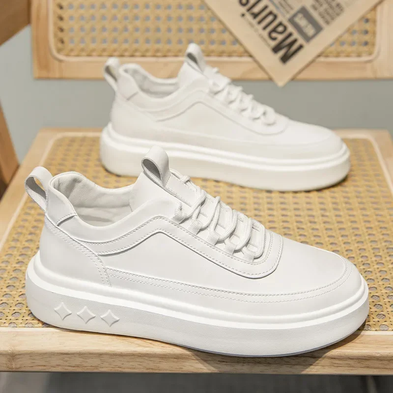 Comfortable Men's Sneakers Inner Heightening Fashion Men Casual Shoe Thick Soles Breathable Anti-slip Leather Male Walking Shoes
Comfortable Men's Sneakers Inner Heightening Fashion Men Casual Shoe Thick Soles Breathable Anti-slip Leather Male Walking Shoes