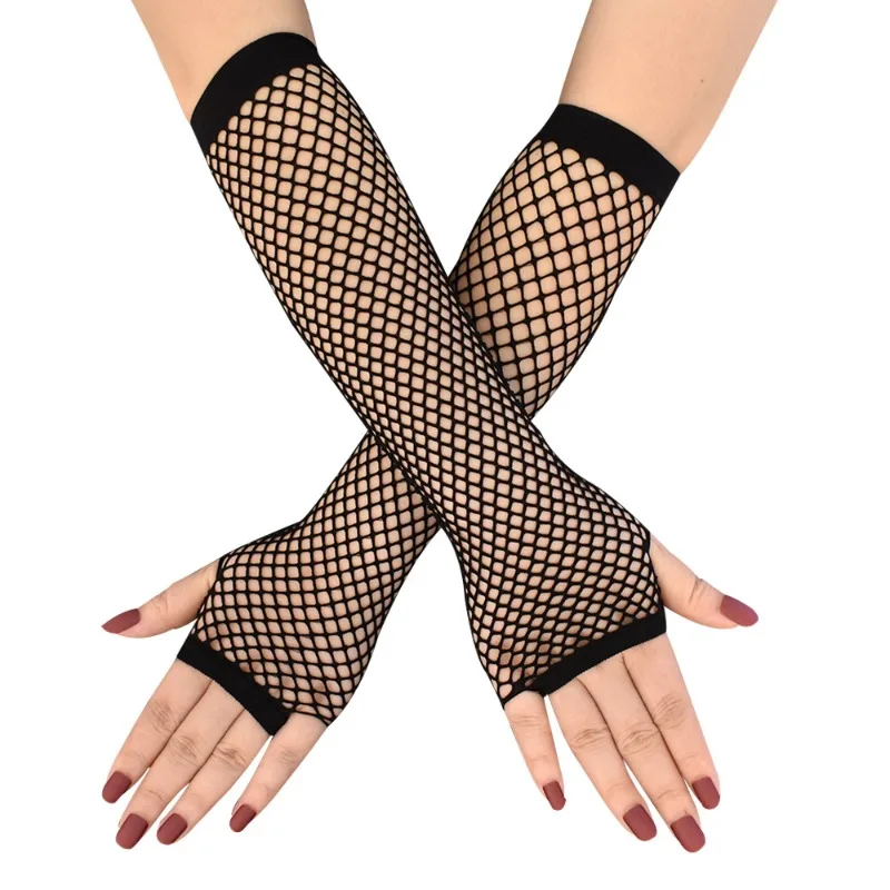 

New Fashion Neon Fishnet Fingerless Long Gloves Leg Arm Cuff Party Wear Fancy Dress For Womens Sexy Beautiful Arm Warmer