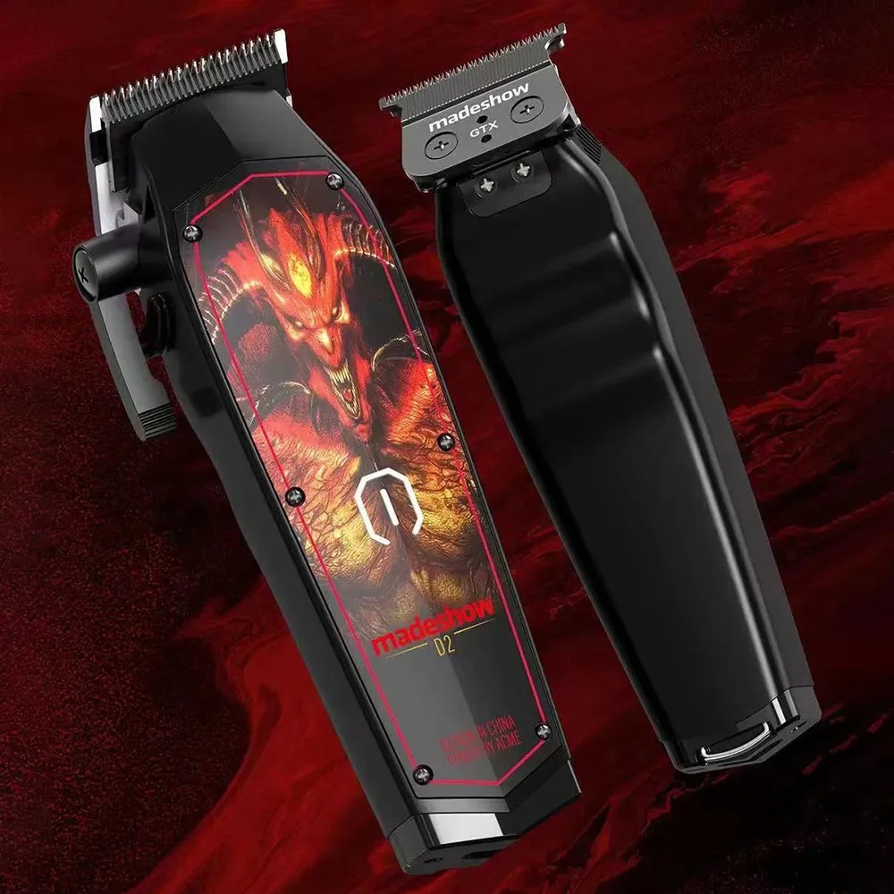 MadeShow D2 M10M11 New Professional Hair Clipper + Trimmer Set 0.1mmMair Cutting Machine Cutting T Blade High Speed High Quality
MadeShow D2 M10M11 New Professional Hair Clipper + Trimmer Set 0.1mmMair Cutting Machine Cutting T Blade High Speed High Quality