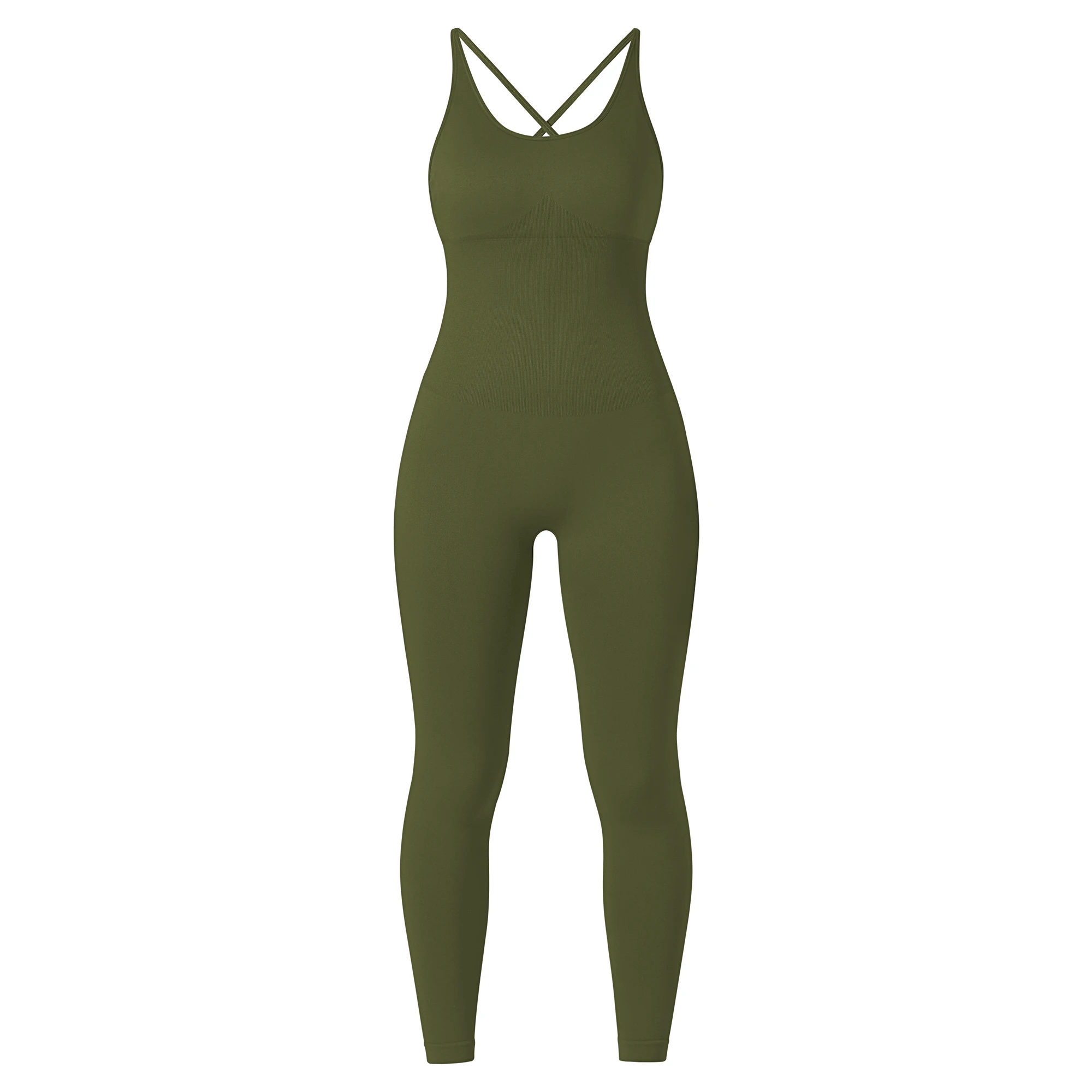 Women Strappy Backless One Piece Jumpsuits Tummy Control Shapewear Square Neck Padded Tracksuits Workout Rompers Jumpsuits Women Strappy Backless One Piece Jumpsuits Tummy Control Shapewear Square Neck Padded Tracksuits Workout Rompers Jumpsuits