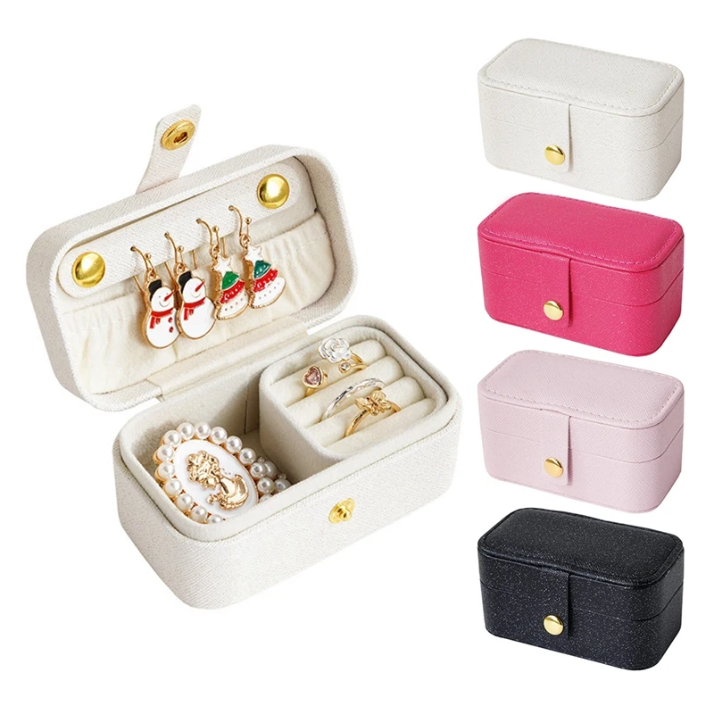 Leather Jewelry Box Portable Travel Jewellery Ring Earrings Necklaces Organizer Case Storage Gift Box for Girls Women
Leather Jewelry Box Portable Travel Jewellery Ring Earrings Necklaces Organizer Case Storage Gift Box for Girls Women