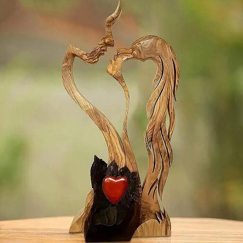 Wooden Love Eternal Ornaments Heart Sculpture Couple KissingFigurine Handmade Romantic Abstract Art Home Desktop Decoration
Wooden Love Eternal Ornaments Heart Sculpture Couple KissingFigurine Handmade Romantic Abstract Art Home Desktop Decoration