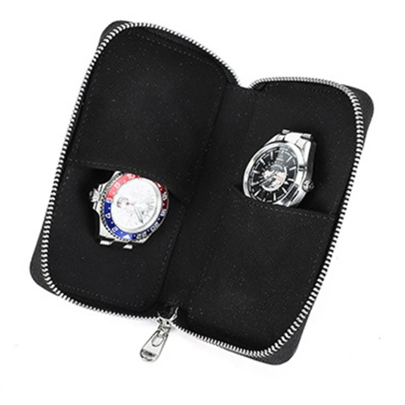 Compact Leather Two Slot Watch Sleeve Cowhides Bags Storage Box for Watches F19D
Compact Leather Two Slot Watch Sleeve Cowhides Bags Storage Box for Watches F19D