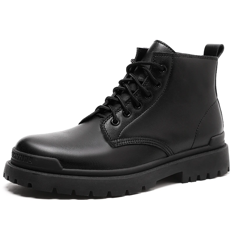 Chunky Boots for Men Leather Non-slip Ankle Boots Motorcycle Men Boots Big Size Lace-up Male Shoes Boots Military Boots Hot Sale
Chunky Boots for Men Leather Non-slip Ankle Boots Motorcycle Men Boots Big Size Lace-up Male Shoes Boots Military Boots Hot Sale