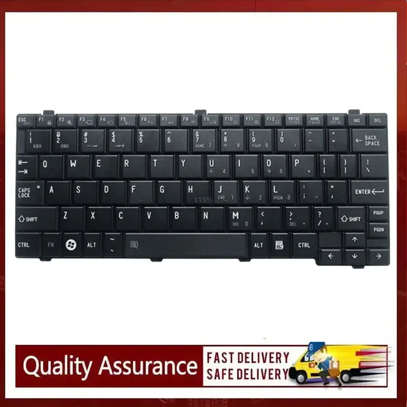 

Новая клавиатура для ноутбука Toshiba NB200, NB201, NB202, NB203, NB205, NB250, NB255, T110, T111, США, Черная
