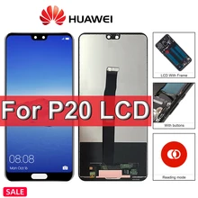 Huawei – écran tactile LCD P20 avec châssis, 5.8 pouces, pour Huawei ip20, EML-L29C L09C AL00 L29 L09, Original=
