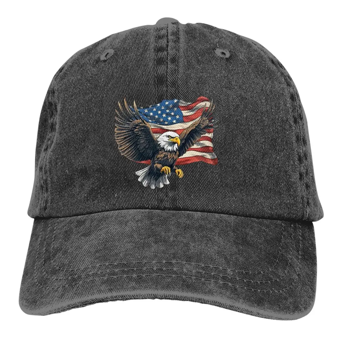 

American Eagle Multicolor Hat Peaked Women's Cap Soar Personalized Visor Protection Hats