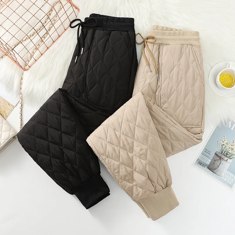 Light and thin down warm silk cotton pants, loose size, fashionable and casual Harlan cotton pants for women
Light and thin down warm silk cotton pants, loose size, fashionable and casual Harlan cotton pants for women