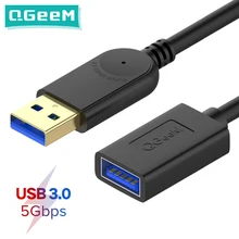 QGeeM USB Extension Cable Cord USB3.0 Male to Female Extender Data Sync Cable Adapter 1M 3M 2M Supper Speed USB 3.0 Cable QGeeM USB Extension Cable Cord USB3.0 Male to Female Extender Data Sync Cable Adapter 1M 3M 2M Supper Speed USB 3.0 Cable