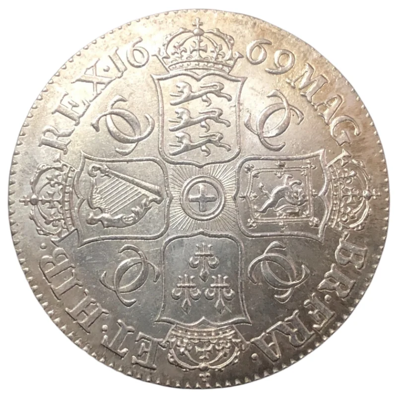 1669 United Kingdom Crown Silver Plated Copy Coins
1669 United Kingdom Crown Silver Plated Copy Coins