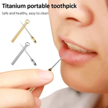 1PC Titanium Alloy Toothpick Multifunctional Portable Fruit Fork Reusable Toothpicks for Outdoor Camping Hiking Picnic Tool
1PC Titanium Alloy Toothpick Multifunctional Portable Fruit Fork Reusable Toothpicks for Outdoor Camping Hiking Picnic Tool