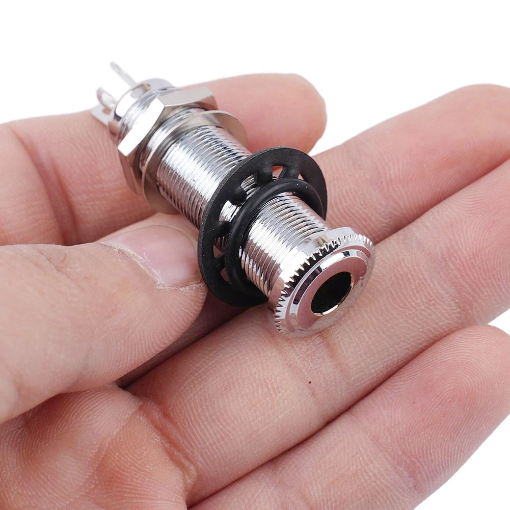 1PC Electric Guitar Bass 6.35mm Stereo Output Input 1/4 Inch Jack Socket Plug With Rubber Washer And Nut Guitar Accessories
1PC Electric Guitar Bass 6.35mm Stereo Output Input 1/4 Inch Jack Socket Plug With Rubber Washer And Nut Guitar Accessories