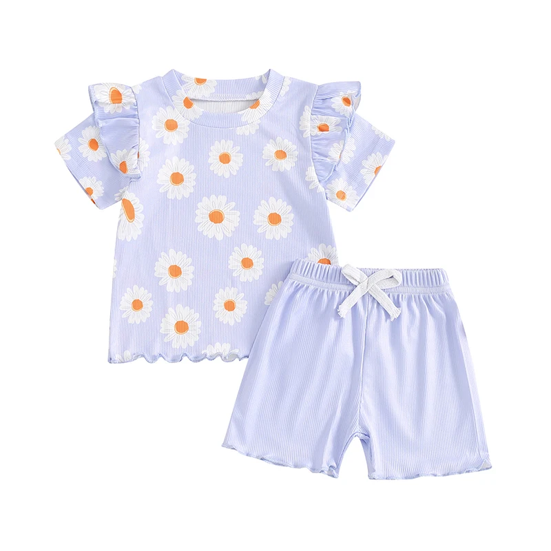 fhutpw Toddler Baby Girl Summer Clothes 1T 2T 3T 4T 5T Floral Print Short Sleeve T Shirt Tops Shorts 2Pcs Outfit Set
fhutpw Toddler Baby Girl Summer Clothes 1T 2T 3T 4T 5T Floral Print Short Sleeve T Shirt Tops Shorts 2Pcs Outfit Set