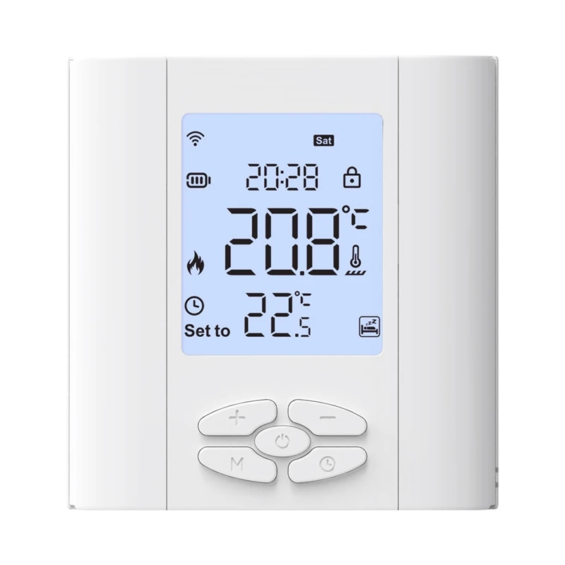 Смарт-термостат Tuya Zigbee, прочный, 5 А, с голосовым управлением, работает от аккумулятора
Смарт-термостат Tuya Zigbee, прочный, 5 А, с голосовым управлением, работает от аккумулятора