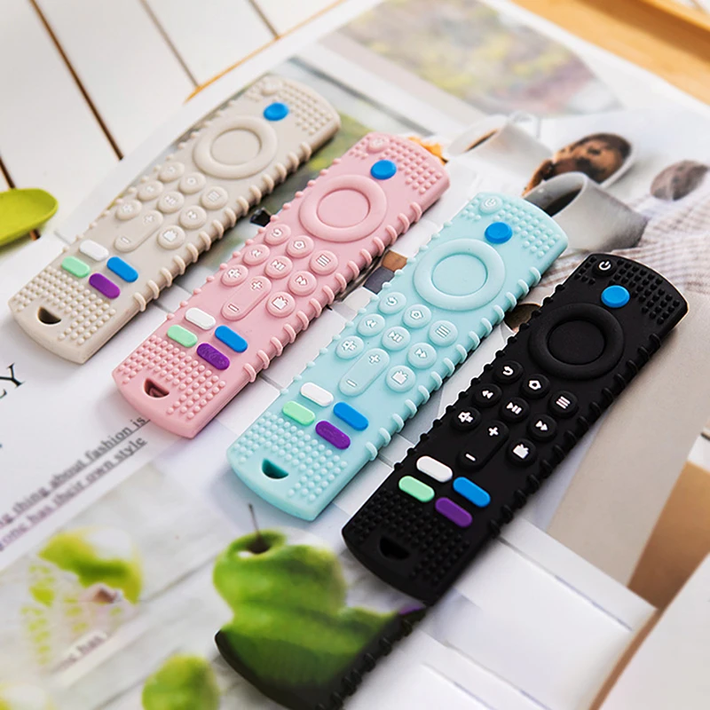 Silicone Baby Teething Toys Chewing Toy TV Remote Control Shape for Girls Baby Toddler Early Educational Sensory Development Toy
Silicone Baby Teething Toys Chewing Toy TV Remote Control Shape for Girls Baby Toddler Early Educational Sensory Development Toy