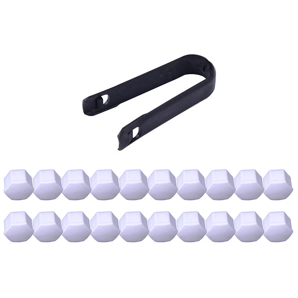20pcs Car 17mm White Wheel Lug Nut Bolt Cover Cap With Removal Tool Kit Set New Plastic-Accessories For Vehicles
20pcs Car 17mm White Wheel Lug Nut Bolt Cover Cap With Removal Tool Kit Set New Plastic-Accessories For Vehicles