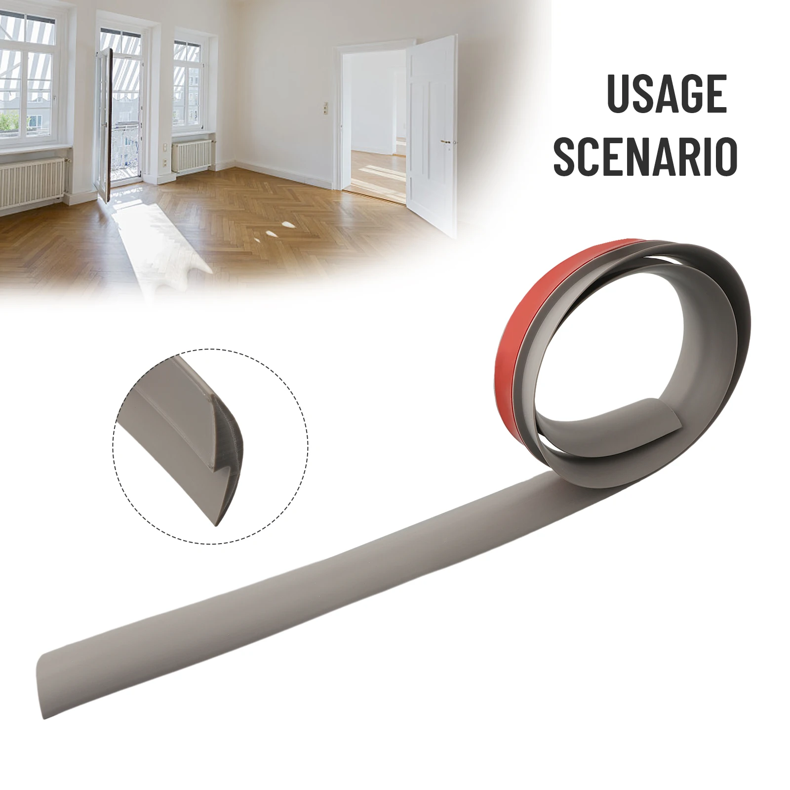 Door Seal Strip Self-Adhesive Floor Transition Strip Simple Installation Easy Cut PVC Edge Guard Seamless Floor Corner Cover
Door Seal Strip Self-Adhesive Floor Transition Strip Simple Installation Easy Cut PVC Edge Guard Seamless Floor Corner Cover