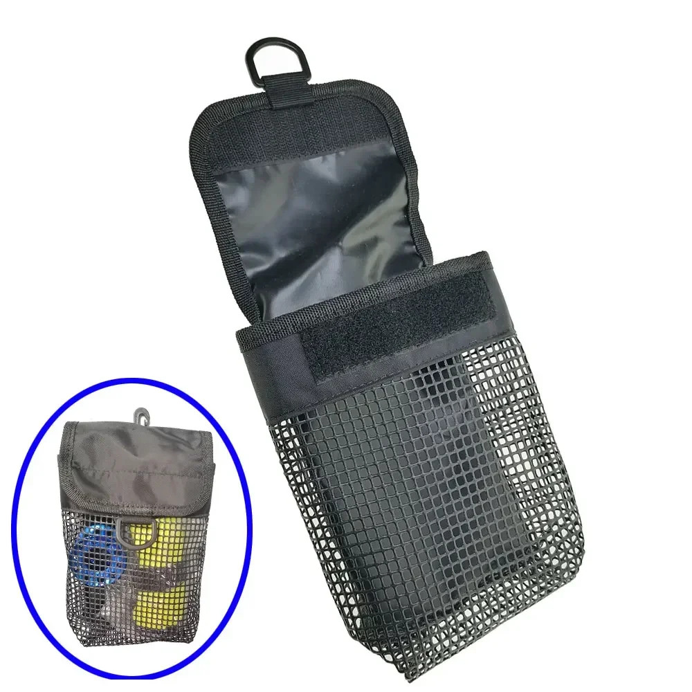 

Scuba Diving Gear Bag Finger Reel/SMB Safety Surface Marker Buoy Mesh Storage Pocket Snorkeling Equipment Holder Carry Pouch