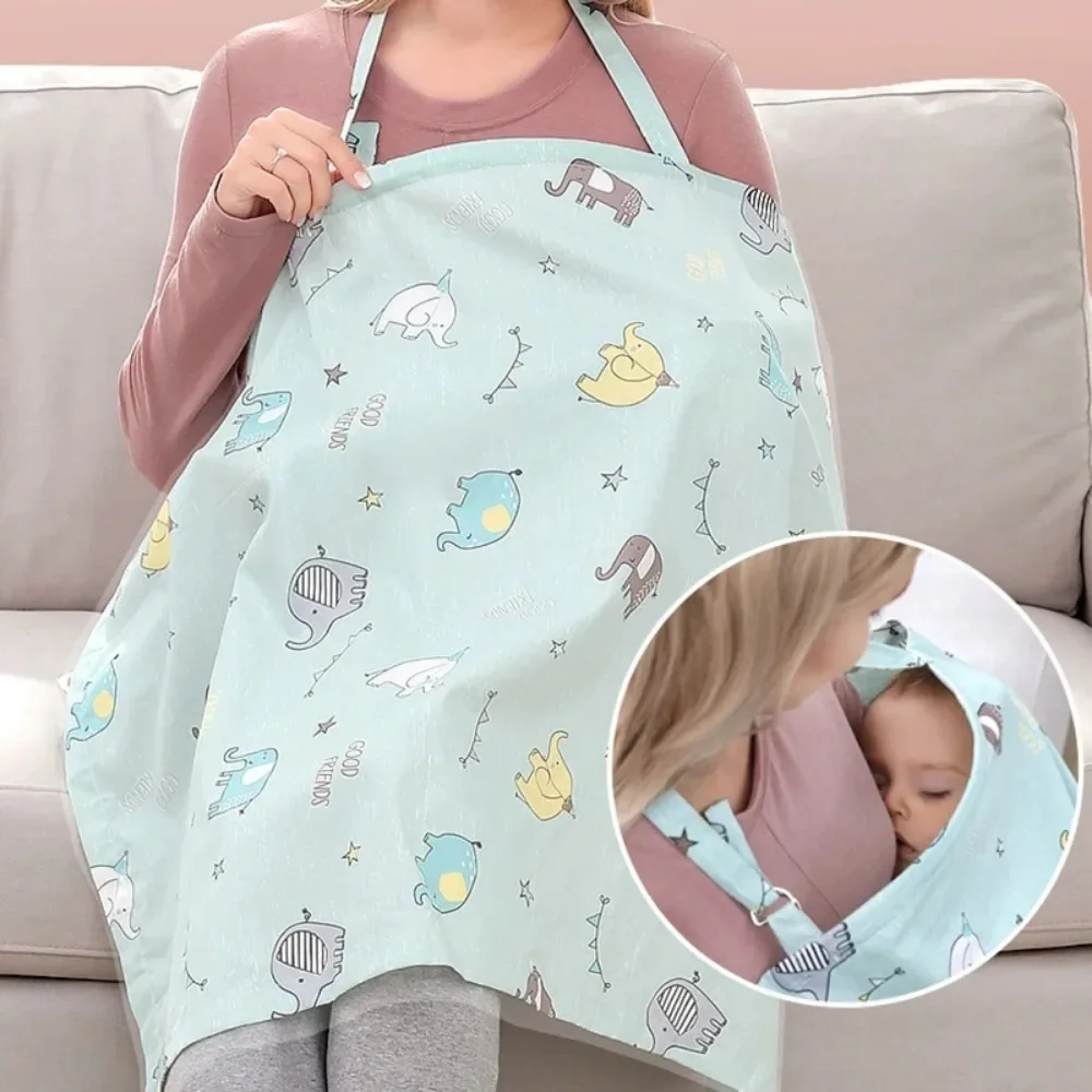 

Mother Outing Breastfeeding Cover Breathable Cotton Towel Baby Feeding Nursing Covers Anti-glare Nursing Apron for Breastfeeding