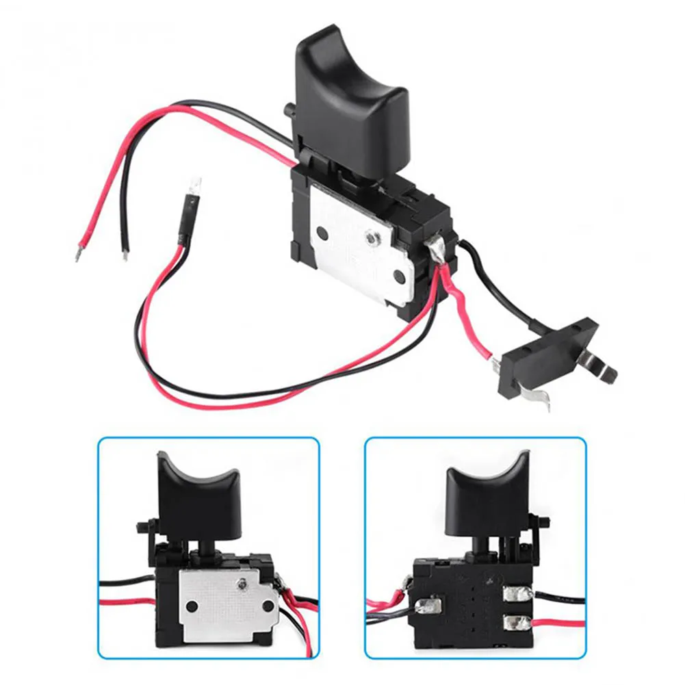 Cordless Drill Trigger Switches Electric Drill Speed Control Push Button Trigger Switch Replaced Tool Parts DC 7.2-24V 16A Black
Cordless Drill Trigger Switches Electric Drill Speed Control Push Button Trigger Switch Replaced Tool Parts DC 7.2-24V 16A Black